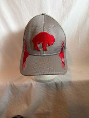 Men's Buffalo Bills New Era Gray Team Neo 39THIRTY Flex Hat,